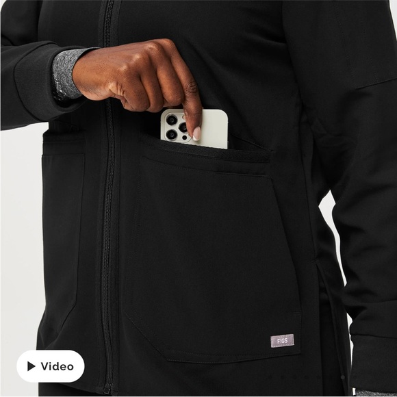 Figs Black Bellery Scrub Jacket - Picture 6 of 6